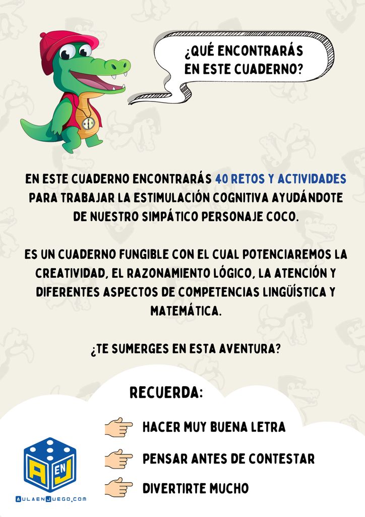 Cuaderno de Estimulación Cognitiva. 6-8 años3