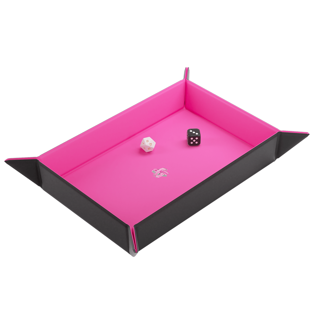 Magnetic Dice Tray Rectangular Black/Pink2