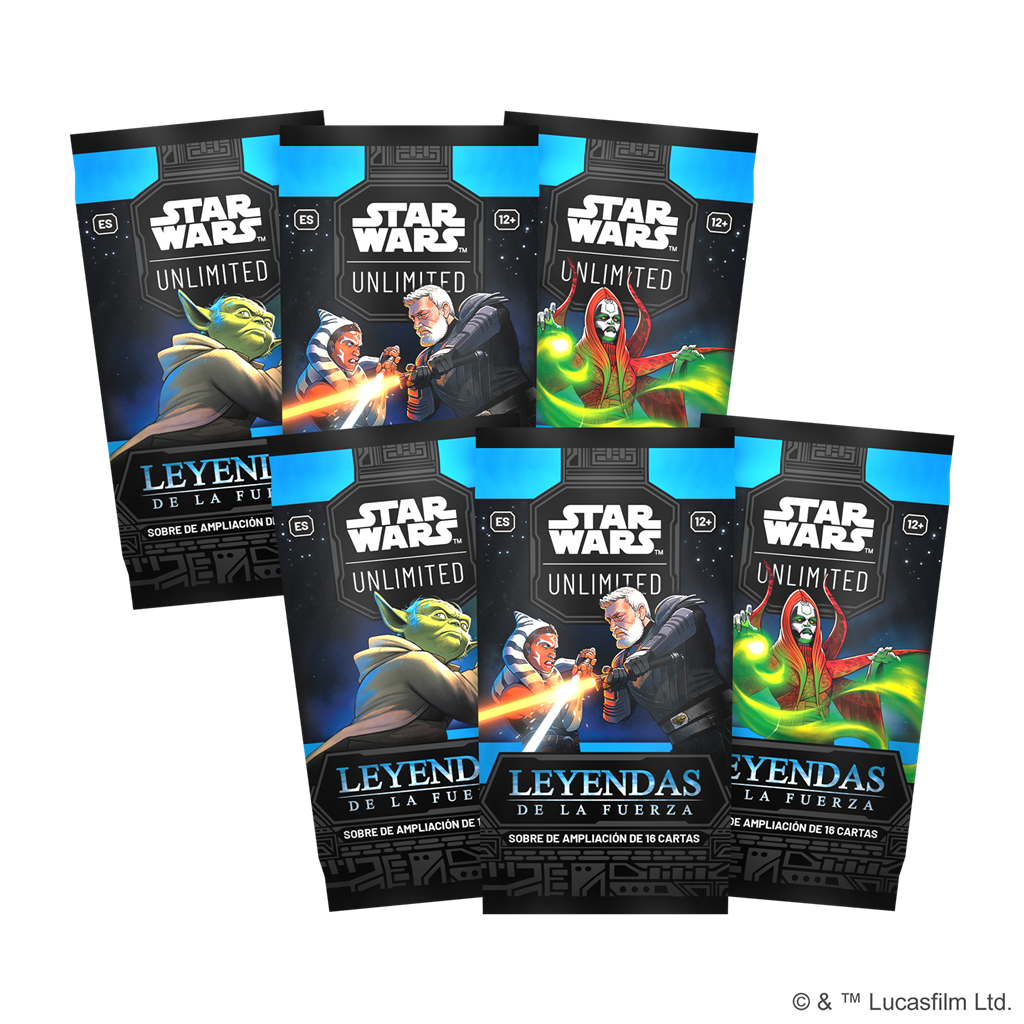Star Wars Unlimited: Leyendas de la Fuerza. Caja de presentación1