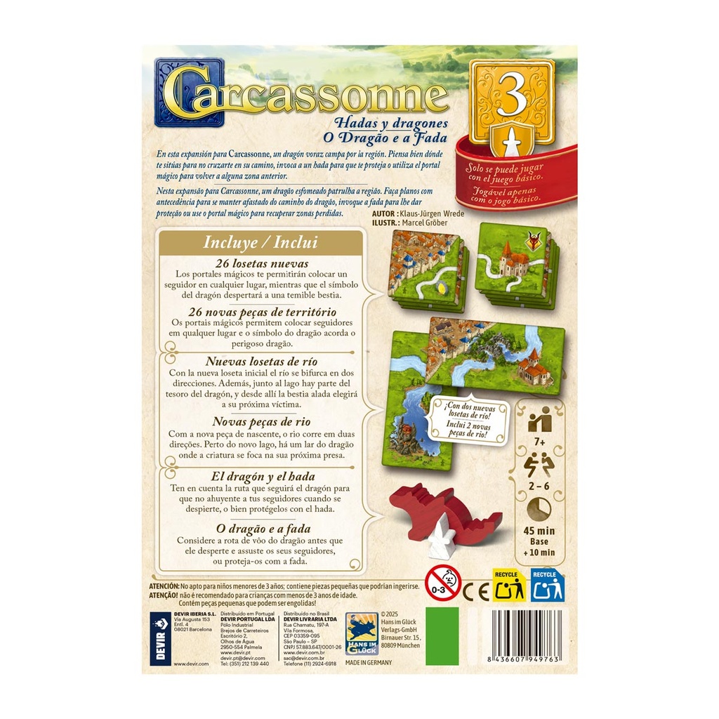 Carcassonne Exp. 3 - Dragones y Hadas1