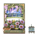 Glittering Water Lily Wall Art3