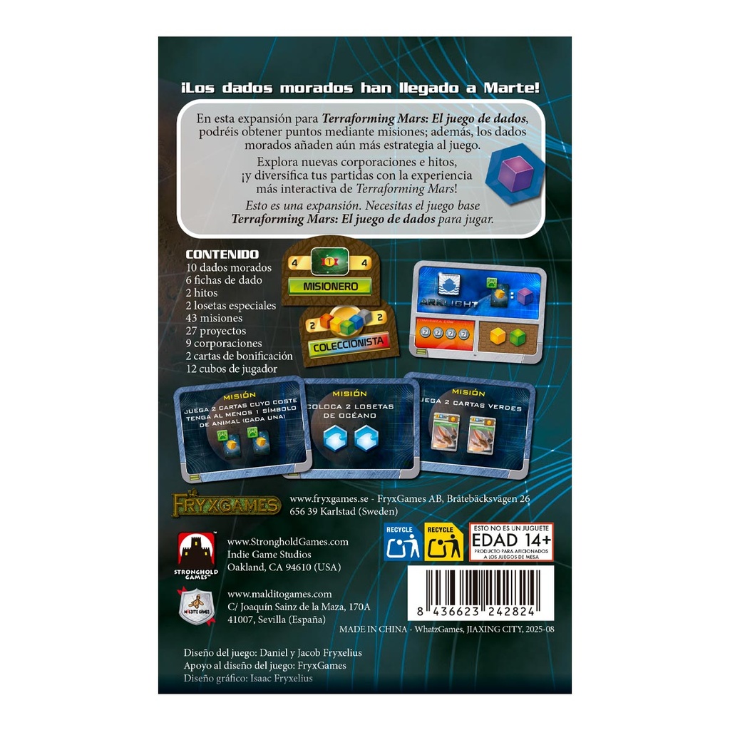 Terraforming Mars: El juego de dados - Misiones1