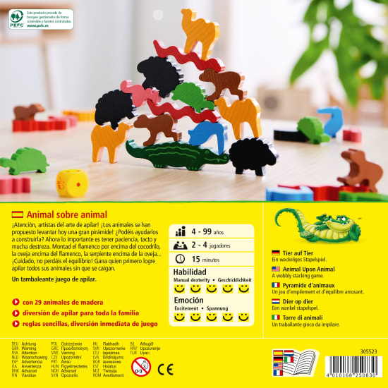 Animal sobre animal: El tambaleante juego de apilar1