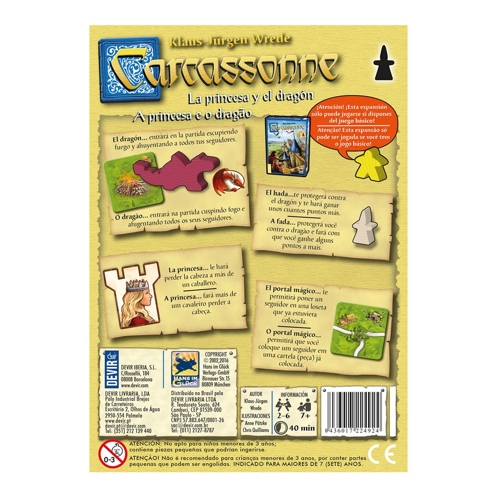Carcassonne: La Princesa y el Dragon2