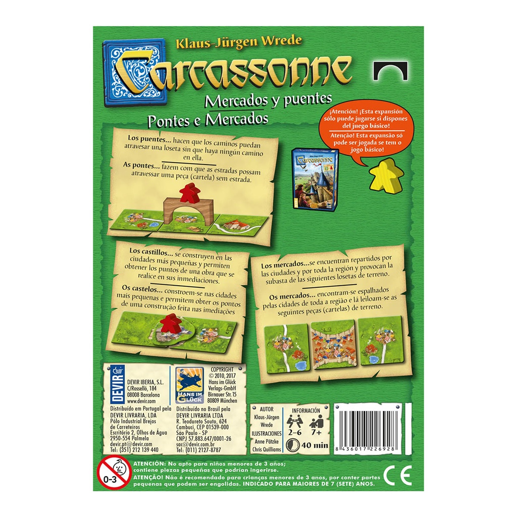 Carcassonne: Mercados y Puentes2