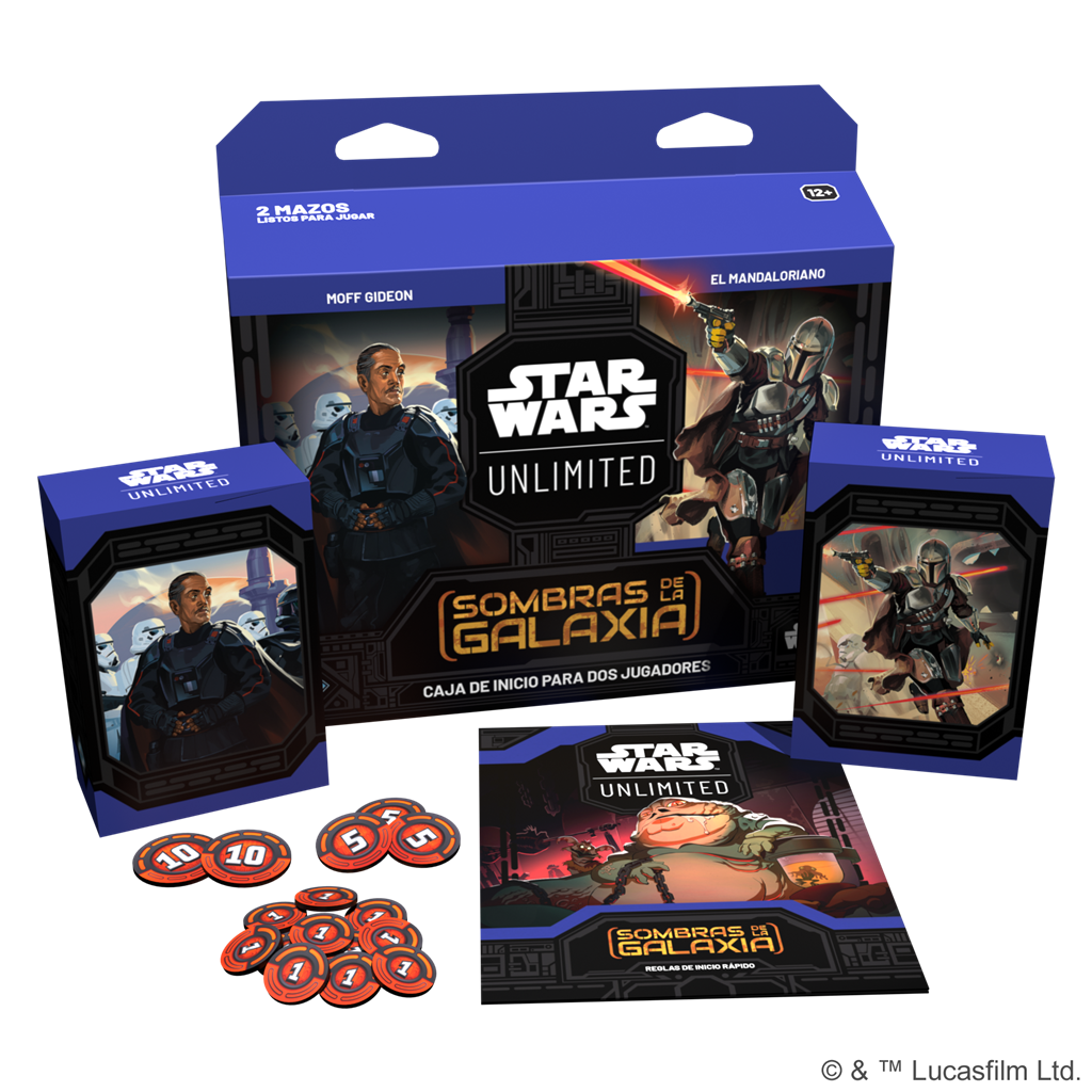 Star Wars Unlimited: Sombras de la Galaxia. Caja de inicio.3