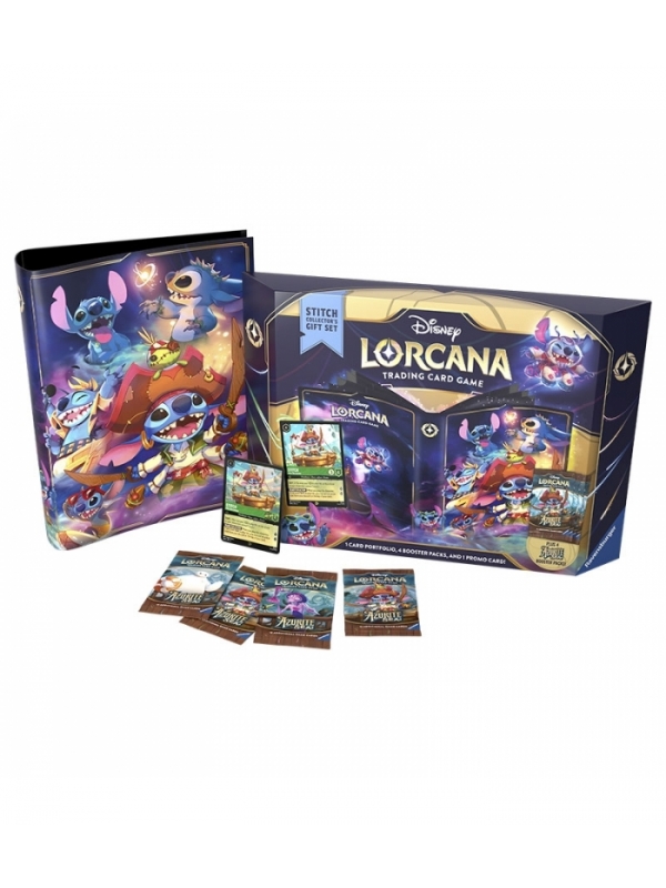 Disney Lorcana TCG. Gift Set Stitch Collector's. Azurite Sea.Inglés1