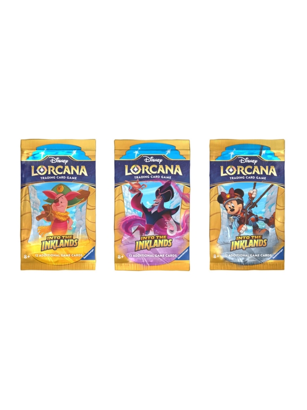 Disney Lorcana TCG. Paquetes de refuerzo. Into the Inklands. Inglés1