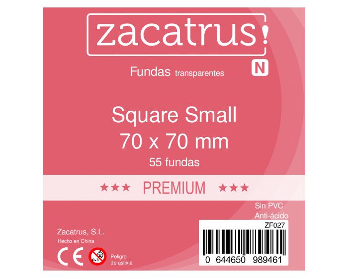 Fundas Zacatrus Square S premium (Cuadrada Pequeña) (55 unidades)