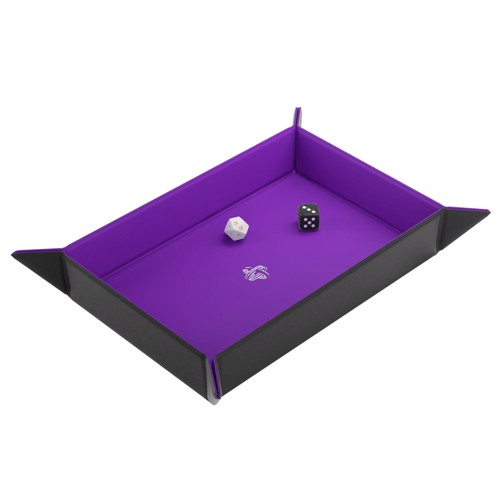 Magnetic Dice Tray Rectangular Black/Purple