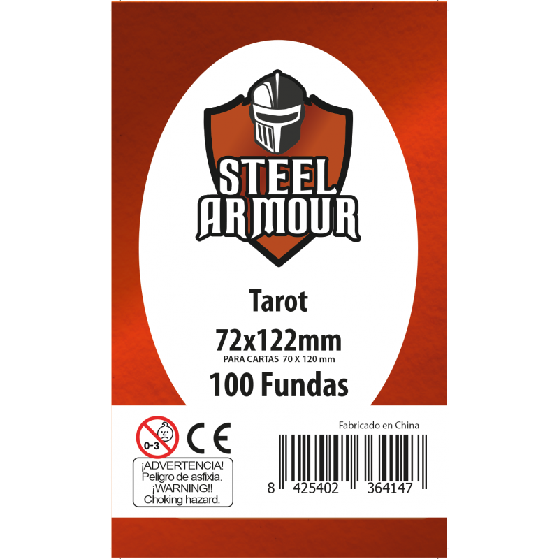 100 Fundas Tamaño Tarot  (72X122MM)