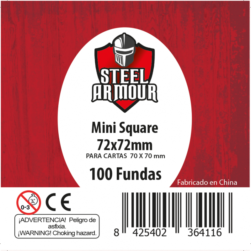 100 Fundas cuadradas Square Mini (72x72mm)