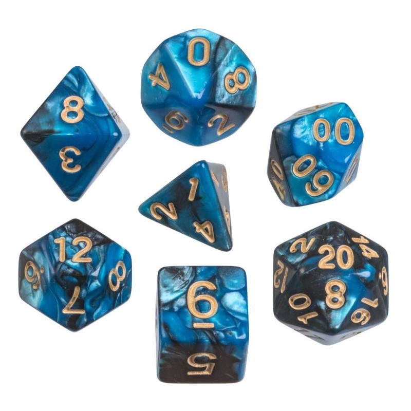 Set dados (7) Oblivion azul