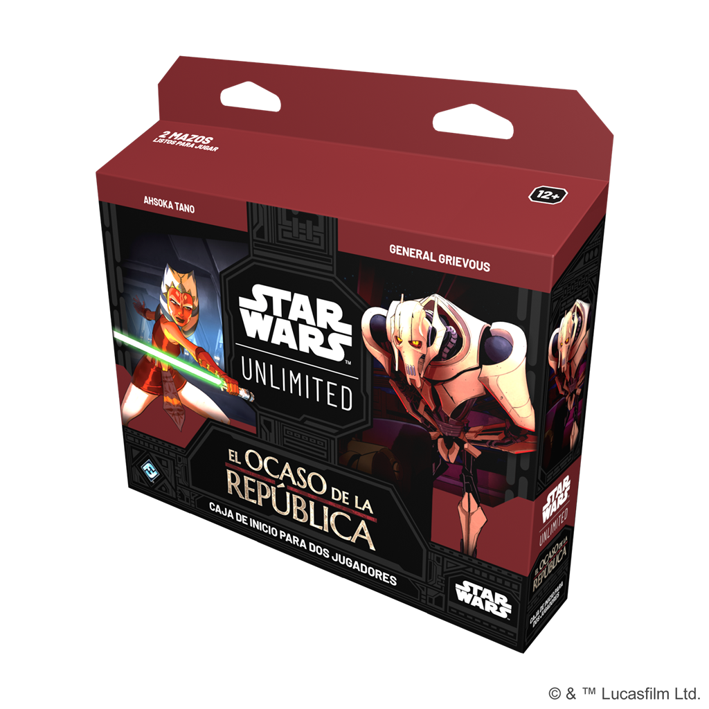 Star Wars Unlimited: El ocaso de la República Caja inicio