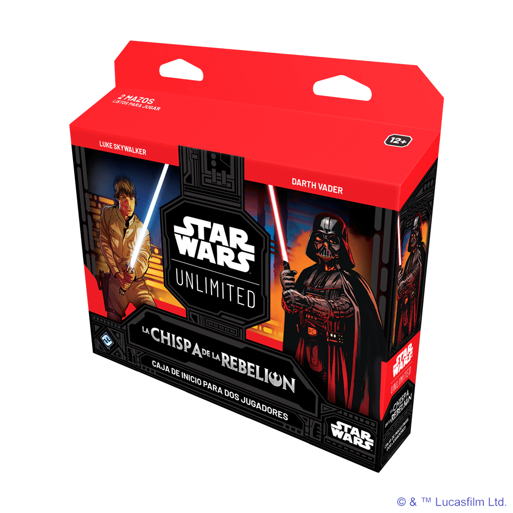 Star Wars Unlimited: La Chispa de la Rebelión. Caja de inicio.