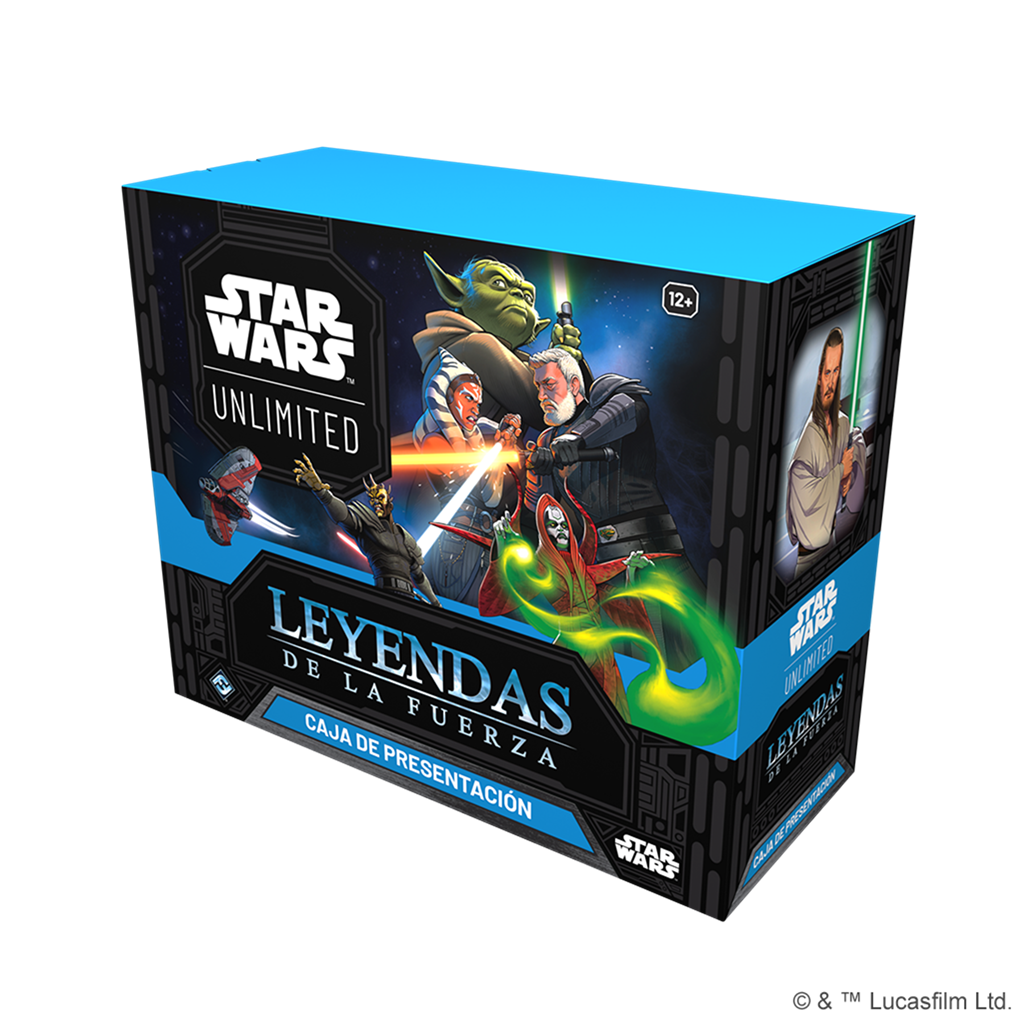 Star Wars Unlimited: Leyendas de la Fuerza. Caja de presentación