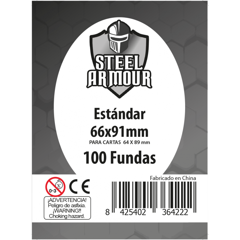 100 Fundas tamaño Estándar (66x91mm)