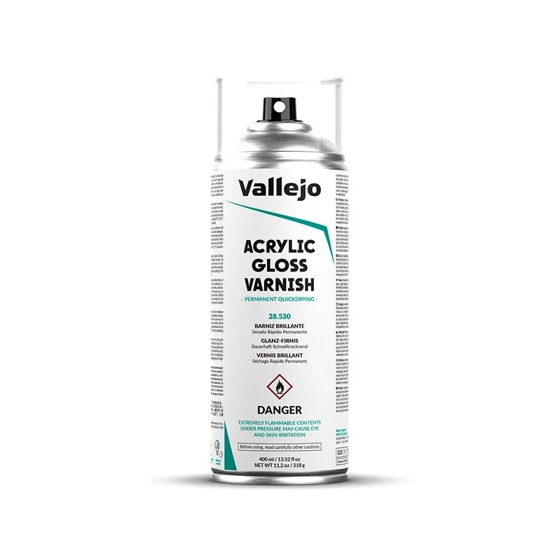 Vallejo Aerosol Barniz Brillante 400 ml