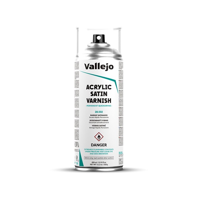 Vallejo Aerosol Barniz Satinado 400 ml