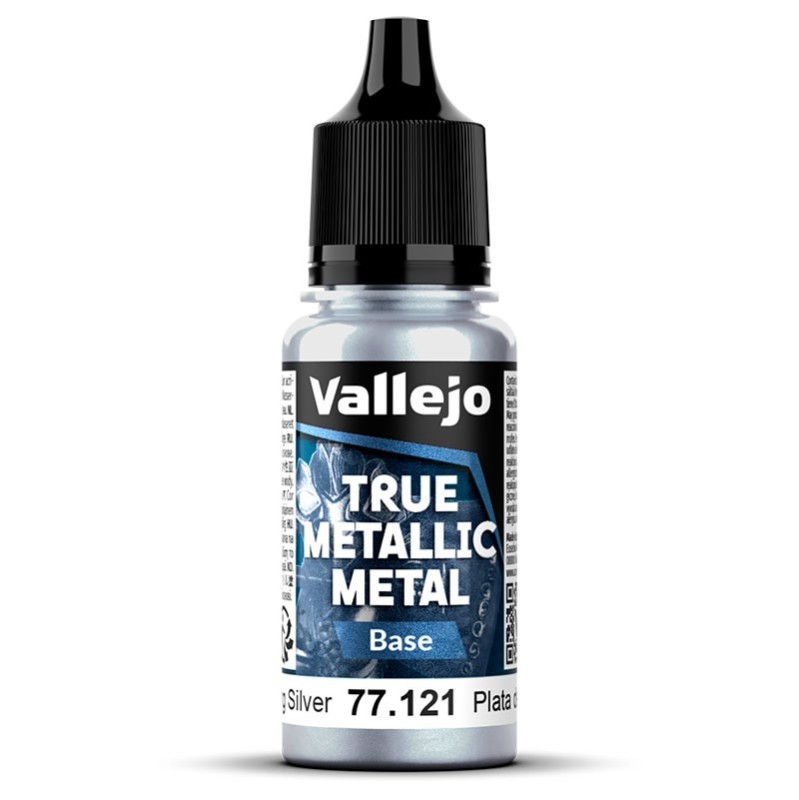 Vallejo TMM Base 121 Plata De Ley 18ml