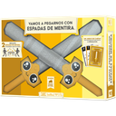 Vamos a pegarnos con espadas de mentira