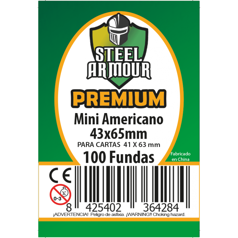 100 Fundas tamaño Mini Americano Premium (43x65mm)