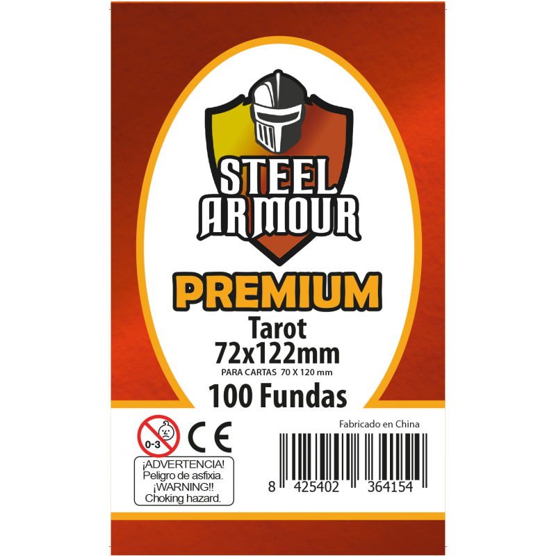 100 Fundas tamaño Tarot Premium (72x122mm)