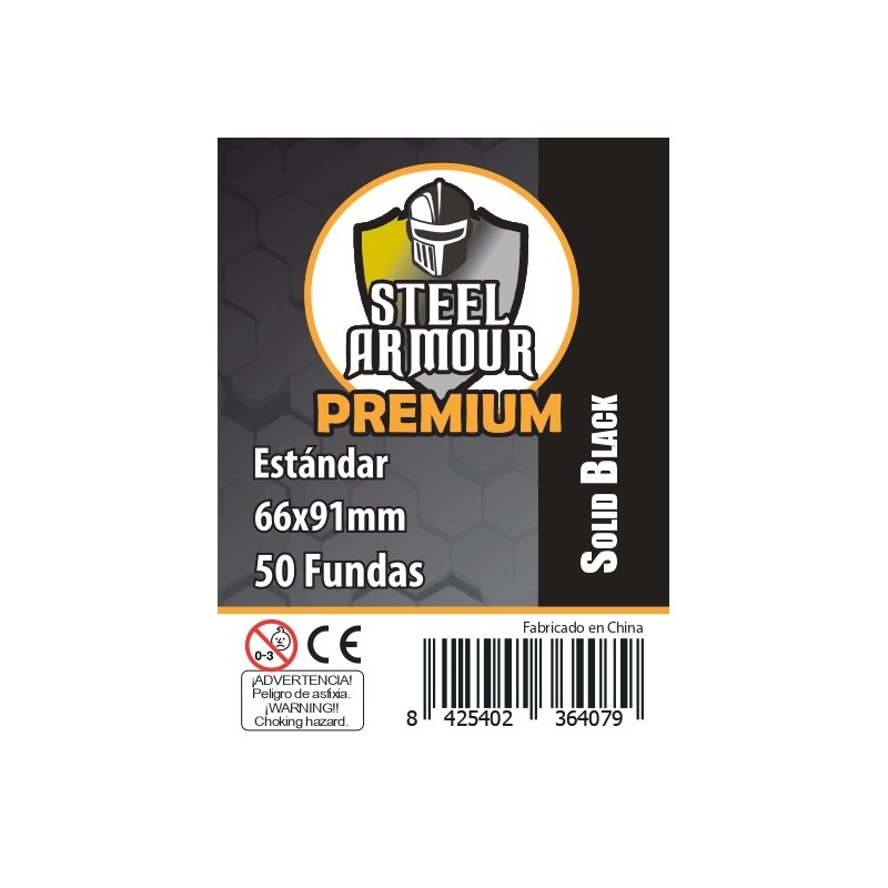 50 Fundas opacas - reverso
negro (66x91mm)