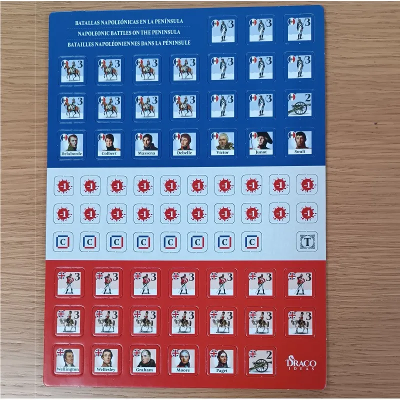 Batallas Napoleónicas: Plancha de Fichas