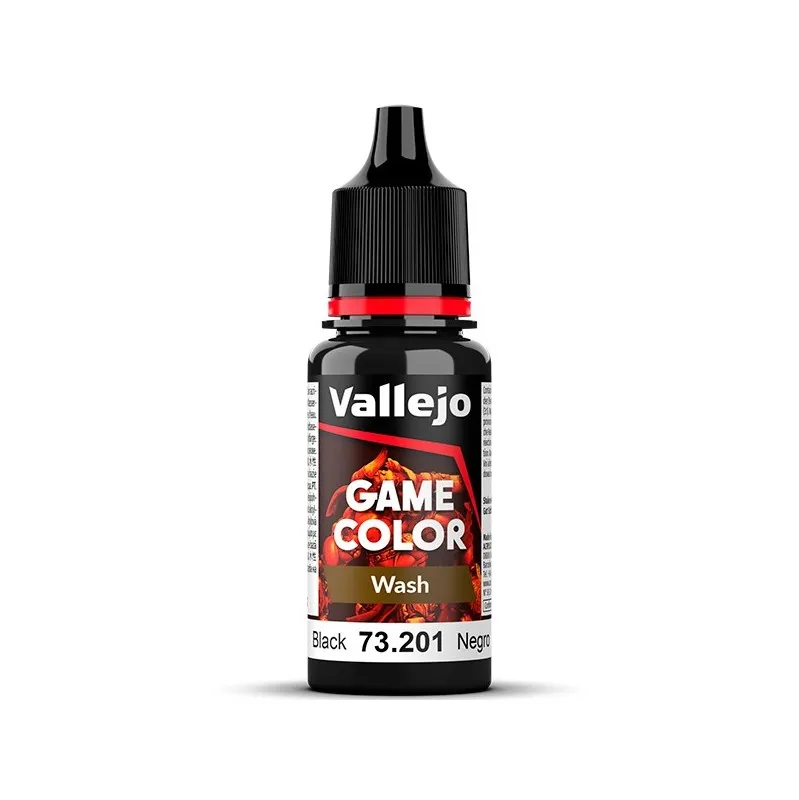 Vallejo Game Color Wash Negro 18 ml