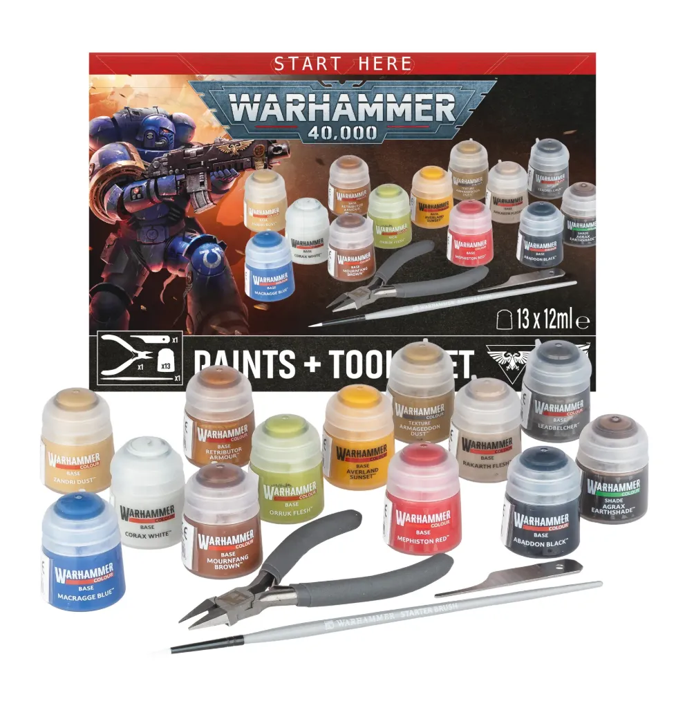 [60-12] Warhammer 40,000: Kit de pintura y herramientas