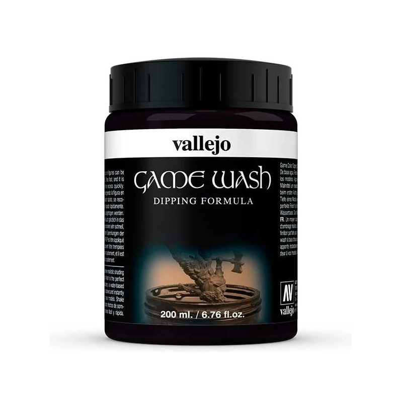 Vallejo Game Color Wash Negro 200 ml
