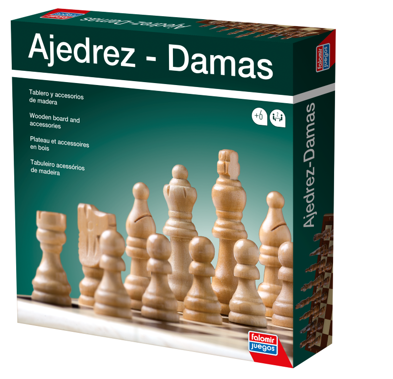 Ajedrez Damas con ACC madera