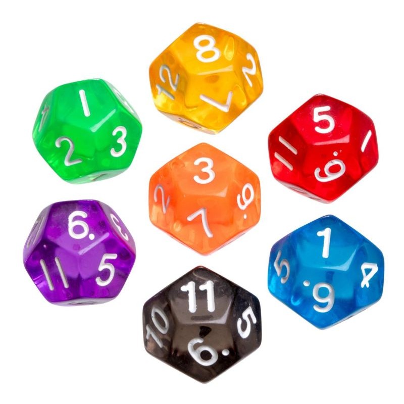 Dado Transparente 12 caras