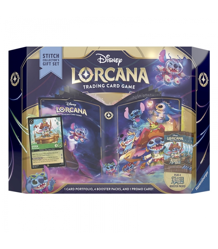 Disney Lorcana TCG. Gift Set Stitch Collector's. Azurite Sea.Inglés