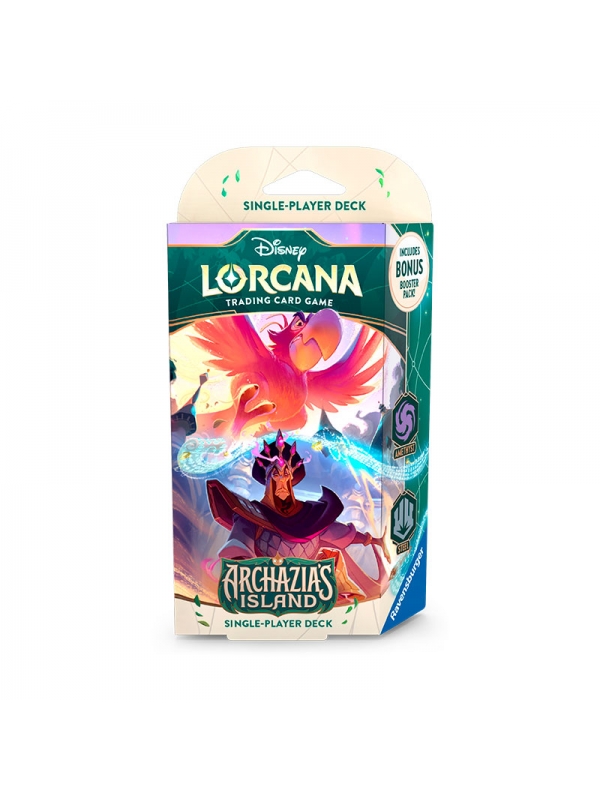 Disney Lorcana TCG. Mazo para un jugador. Archazia’s Island. Amatista-Acero. Inglés.