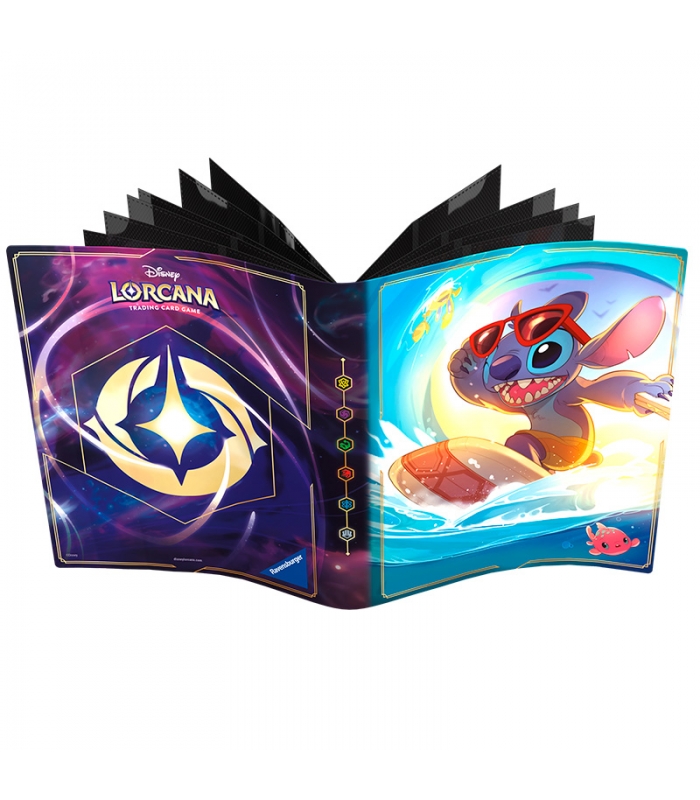 Disney Lorcana TCG.Álbum 10 paginas Stitch - Into the Inklands